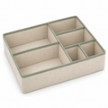 OffsetGrid Six Compartment Drawer Organizer