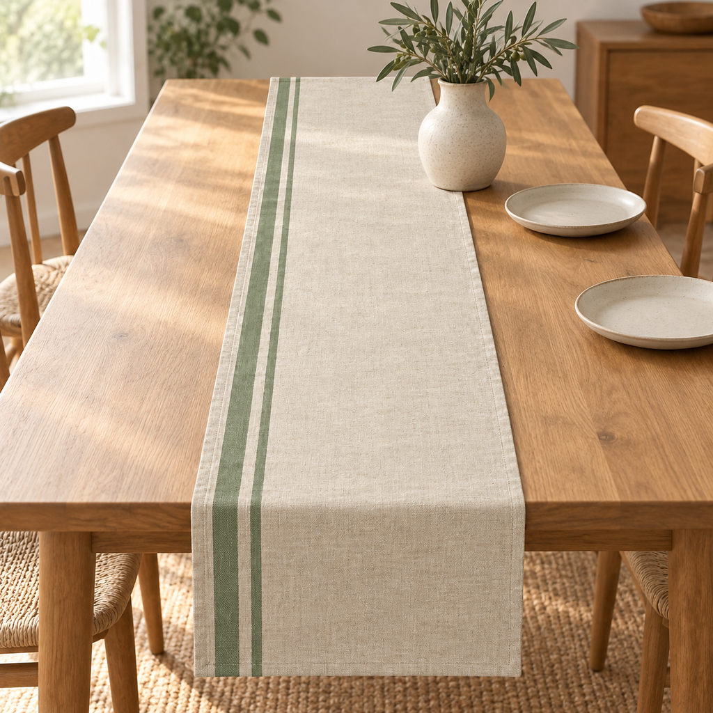 OffsetStripe Table Runner
