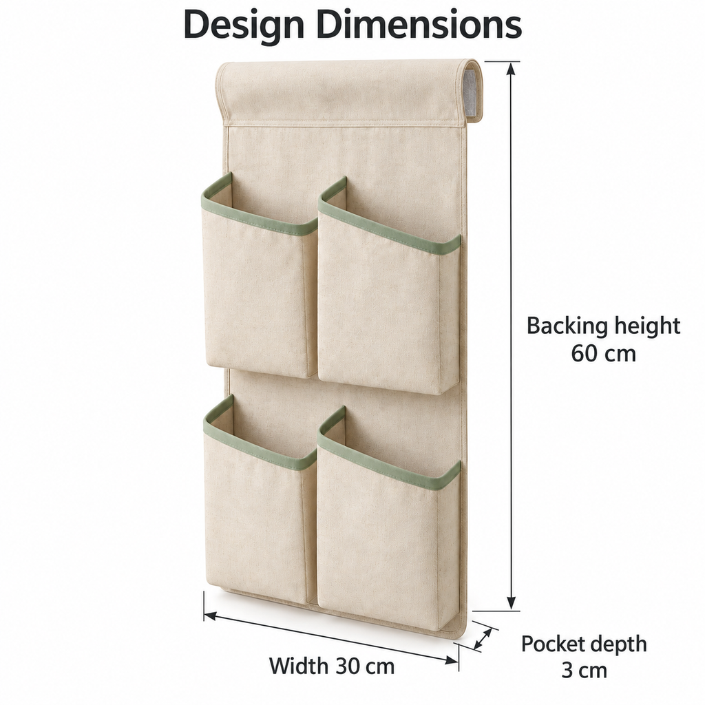 SlopePocket Four Pocket Hanging Organizer