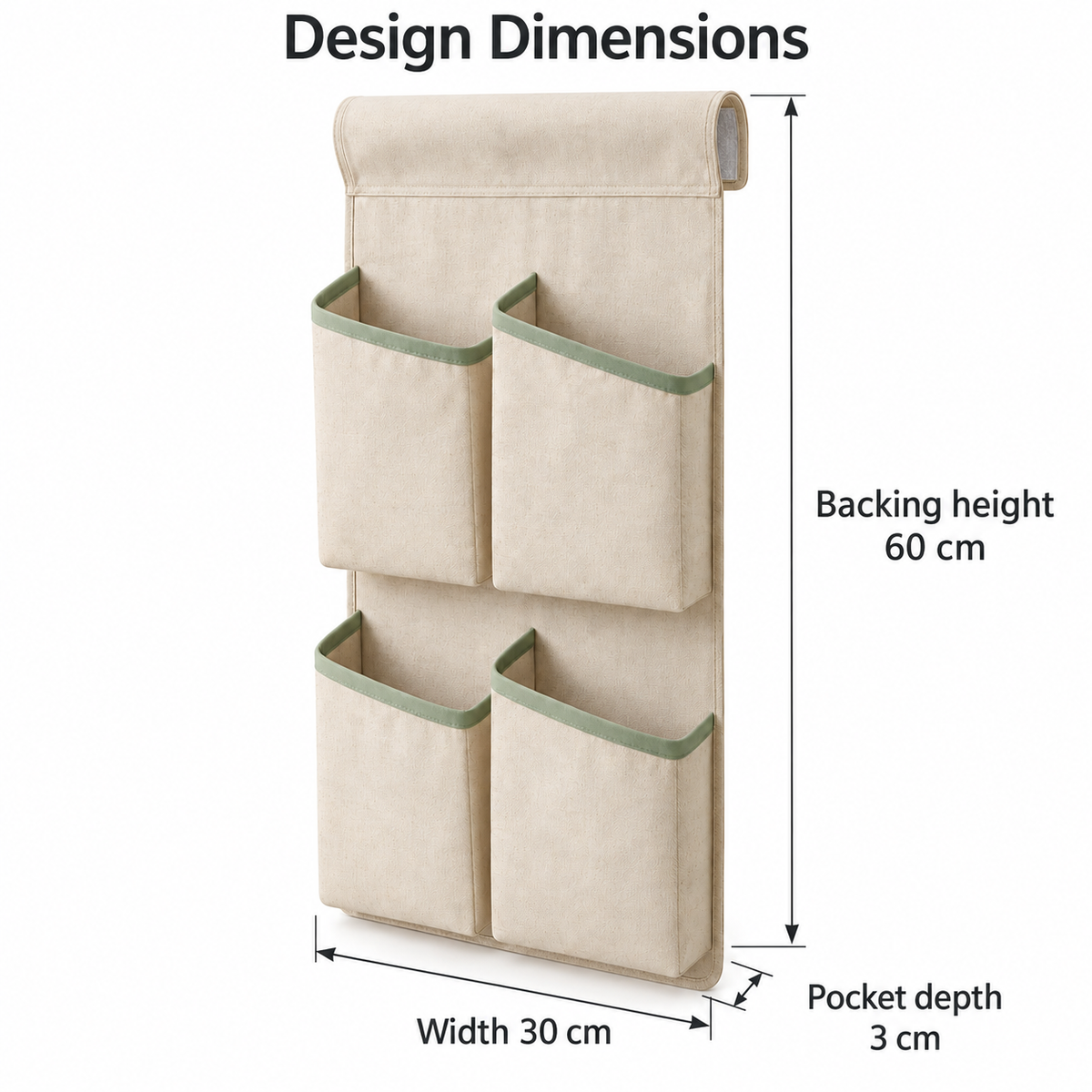 SlopePocket Four Pocket Hanging Organizer