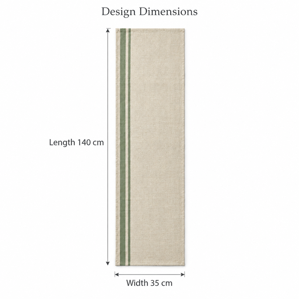OffsetStripe Table Runner