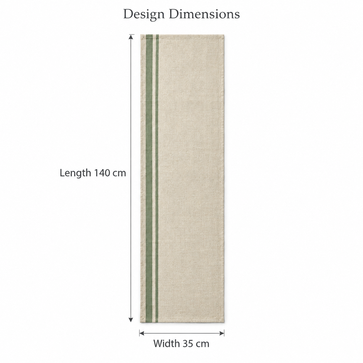 OffsetStripe Table Runner
