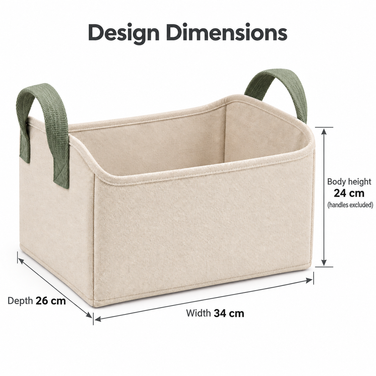 FoldArc Fabric Storage Basket